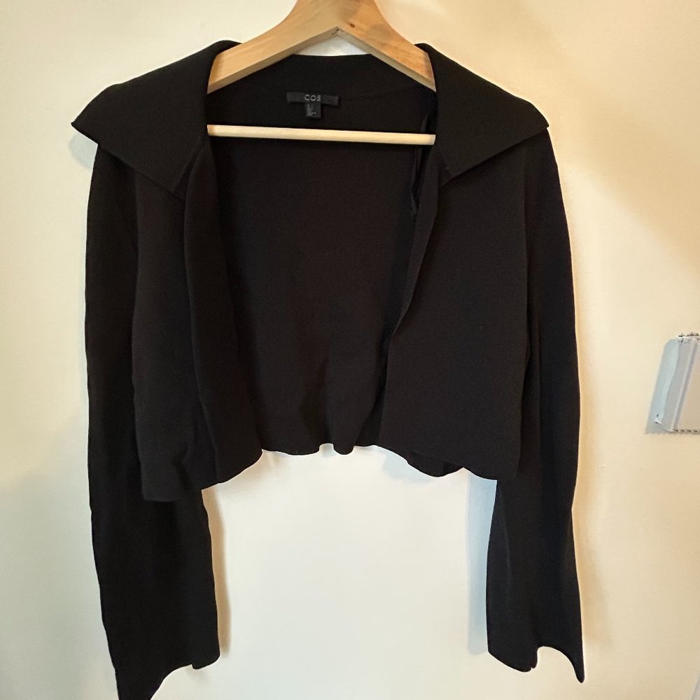 COS black cropped jacket
